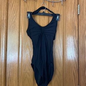 Black ballet leotard